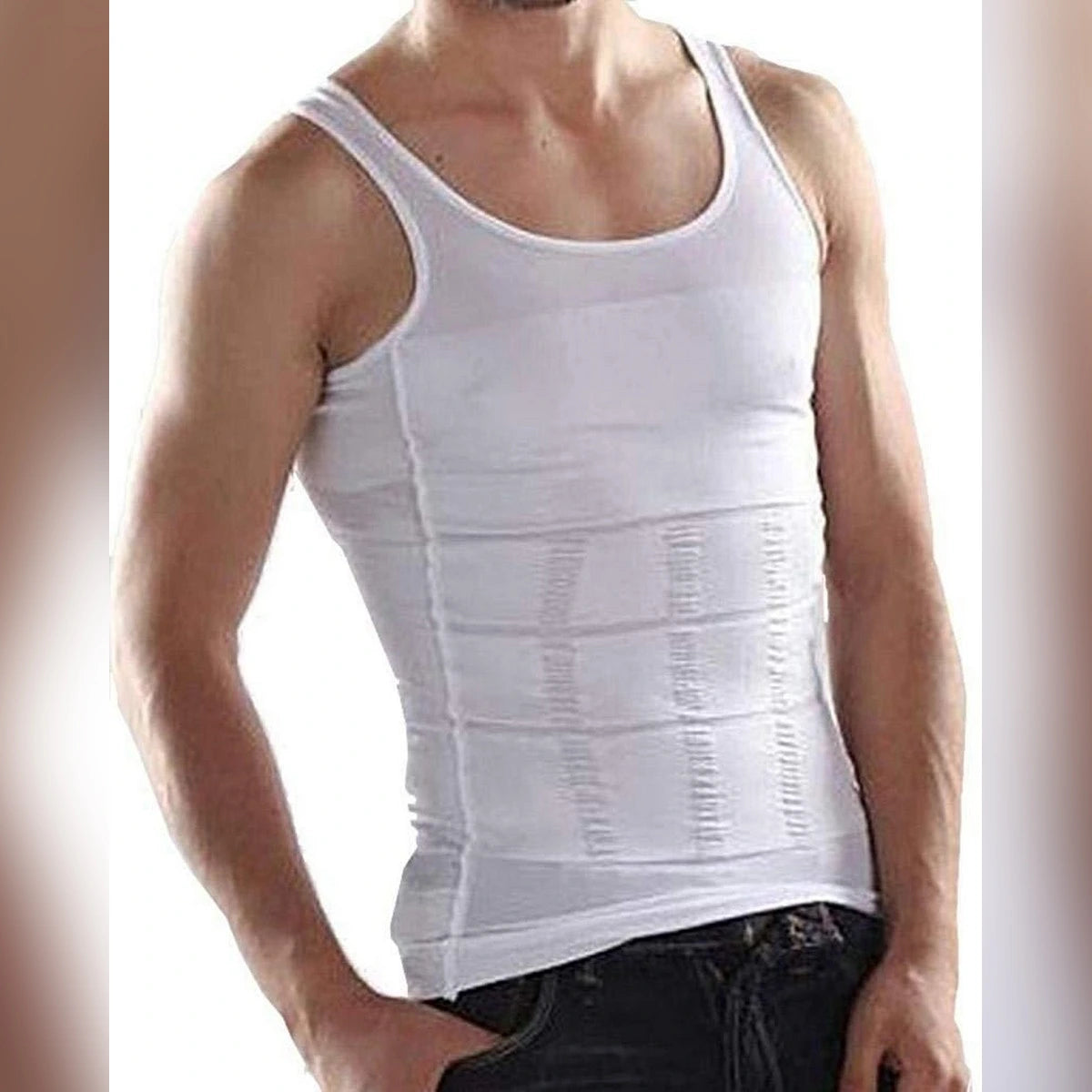 Slim N Fit Men's Body Shaper Vest – Sleeveless Compression Tank Top