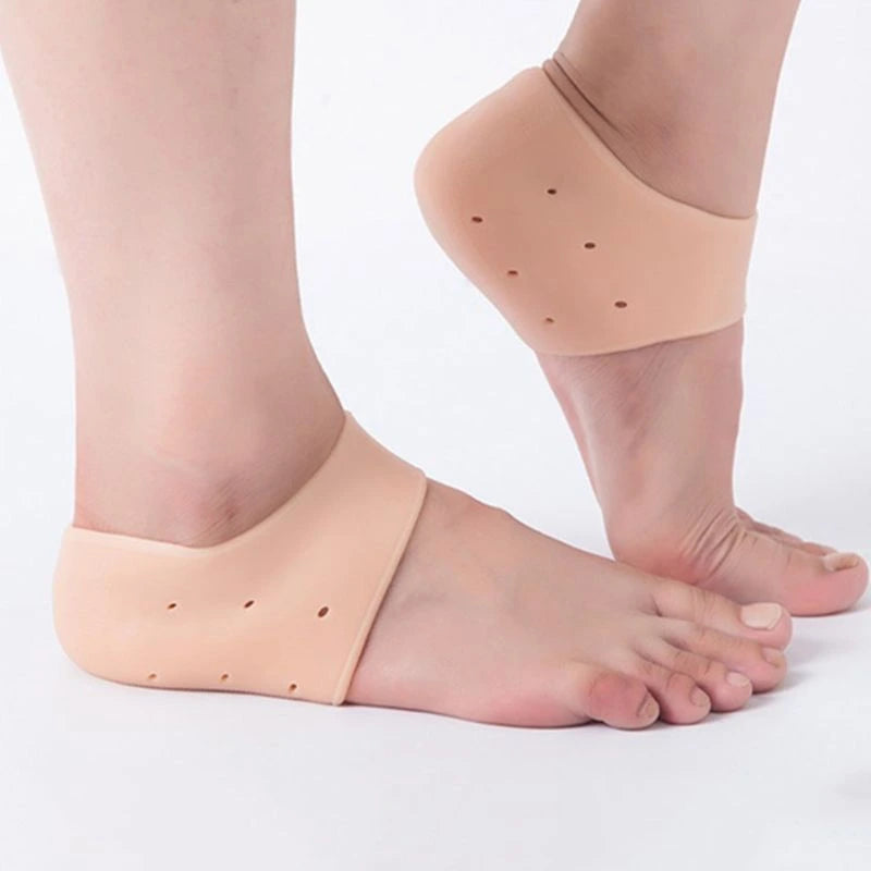 Anti-Crack Silicone Heel Socks for Moisturizing & Pain Relief