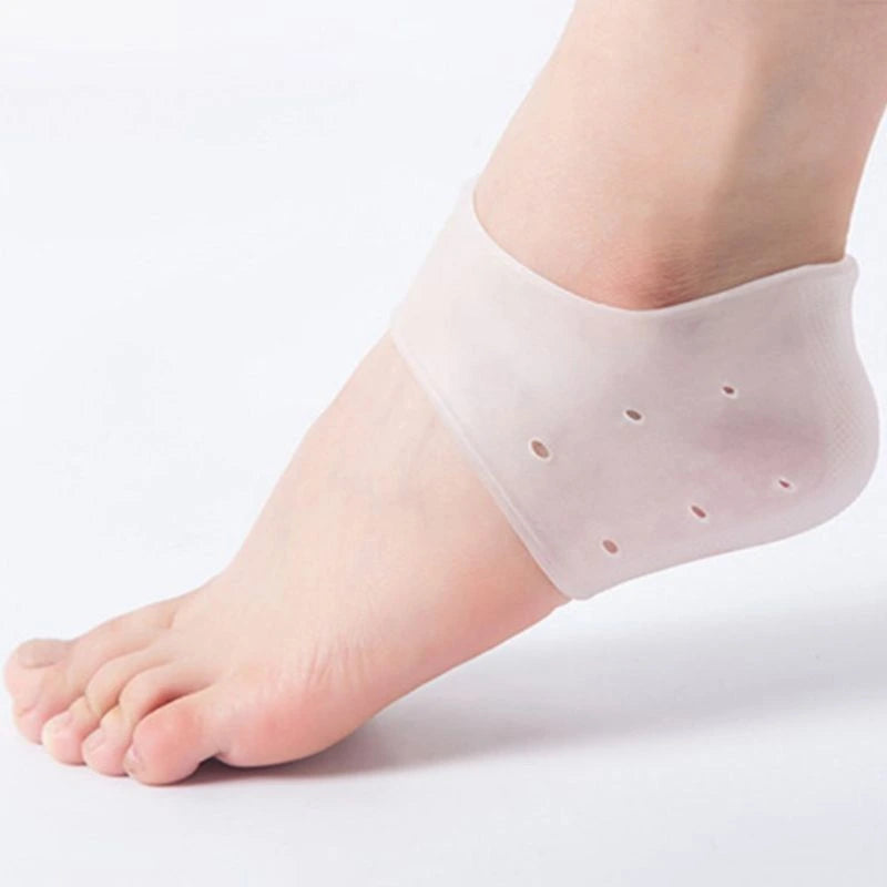 Anti-Crack Silicone Heel Socks for Moisturizing & Pain Relief