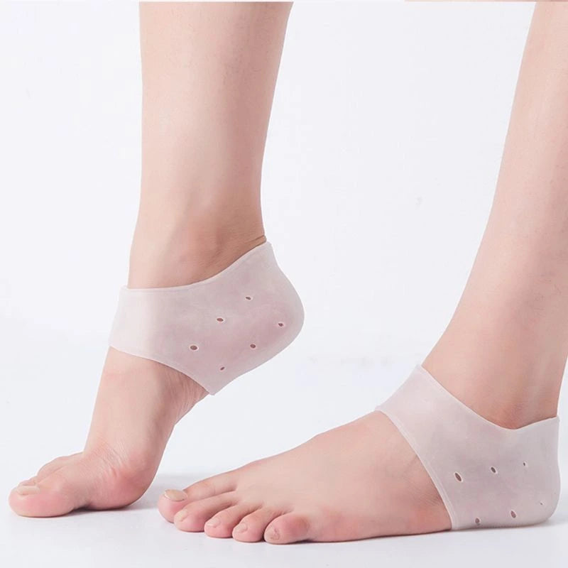 Anti-Crack Silicone Heel Socks for Moisturizing & Pain Relief