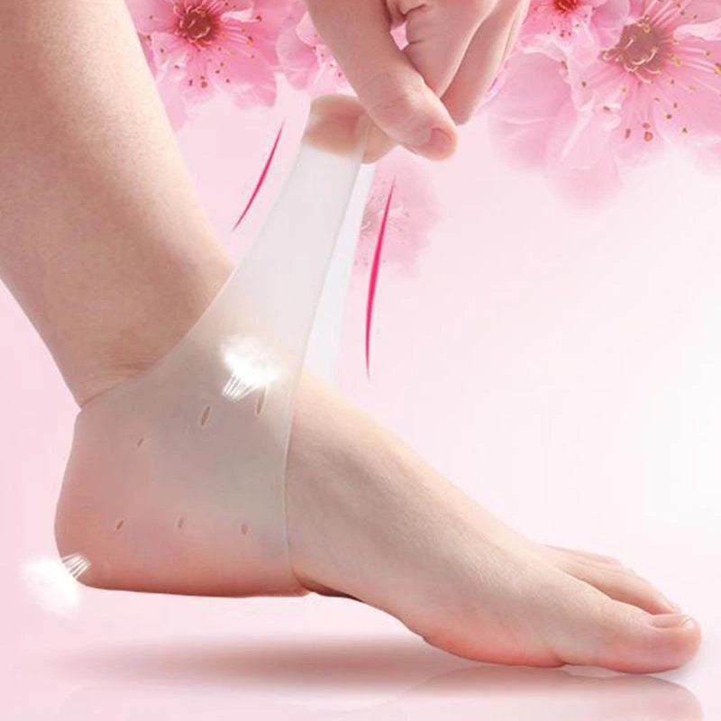 Anti-Crack Silicone Heel Socks for Moisturizing & Pain Relief