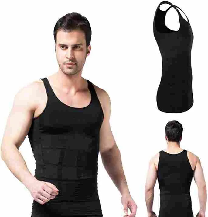 Slim N Fit Men's Body Shaper Vest – Sleeveless Compression Tank Top