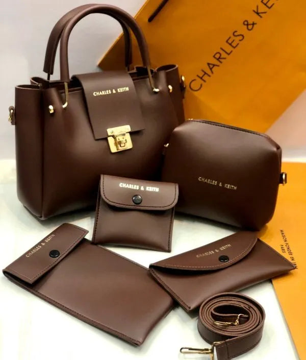 Charles & Keith Style 5-Piece Shoulder Bag Set