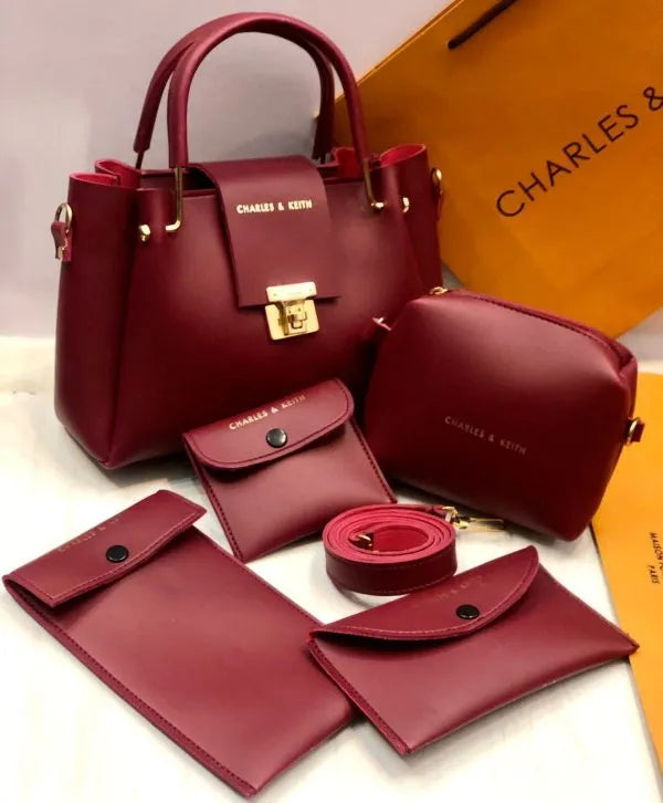 Charles & Keith Style 5-Piece Shoulder Bag Set