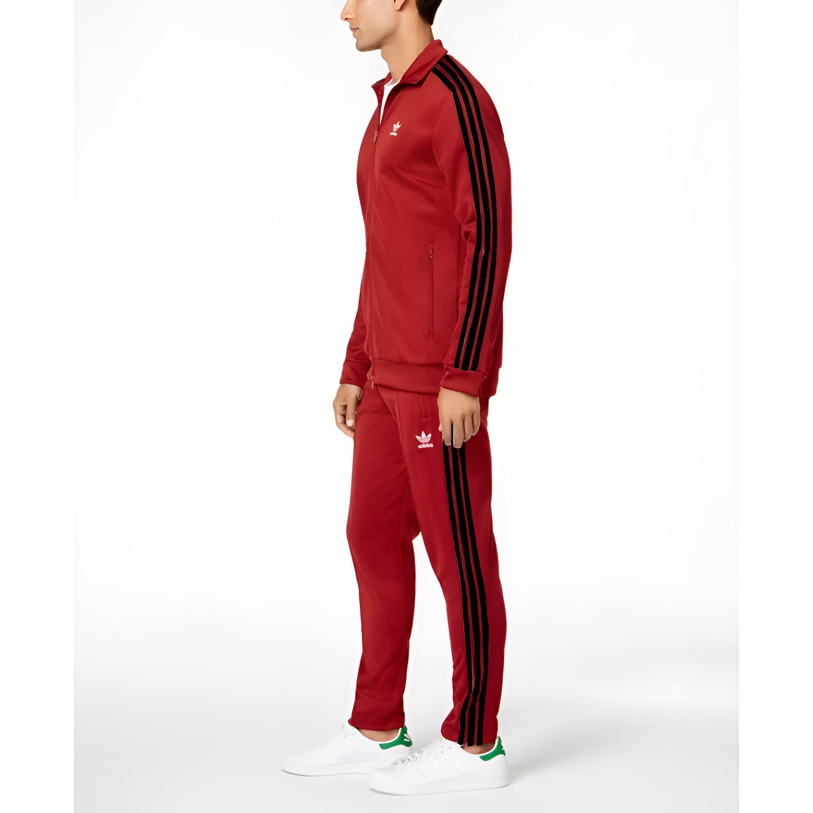 Men's Premium Three-Stripes Full-Sleeve Tracksuit