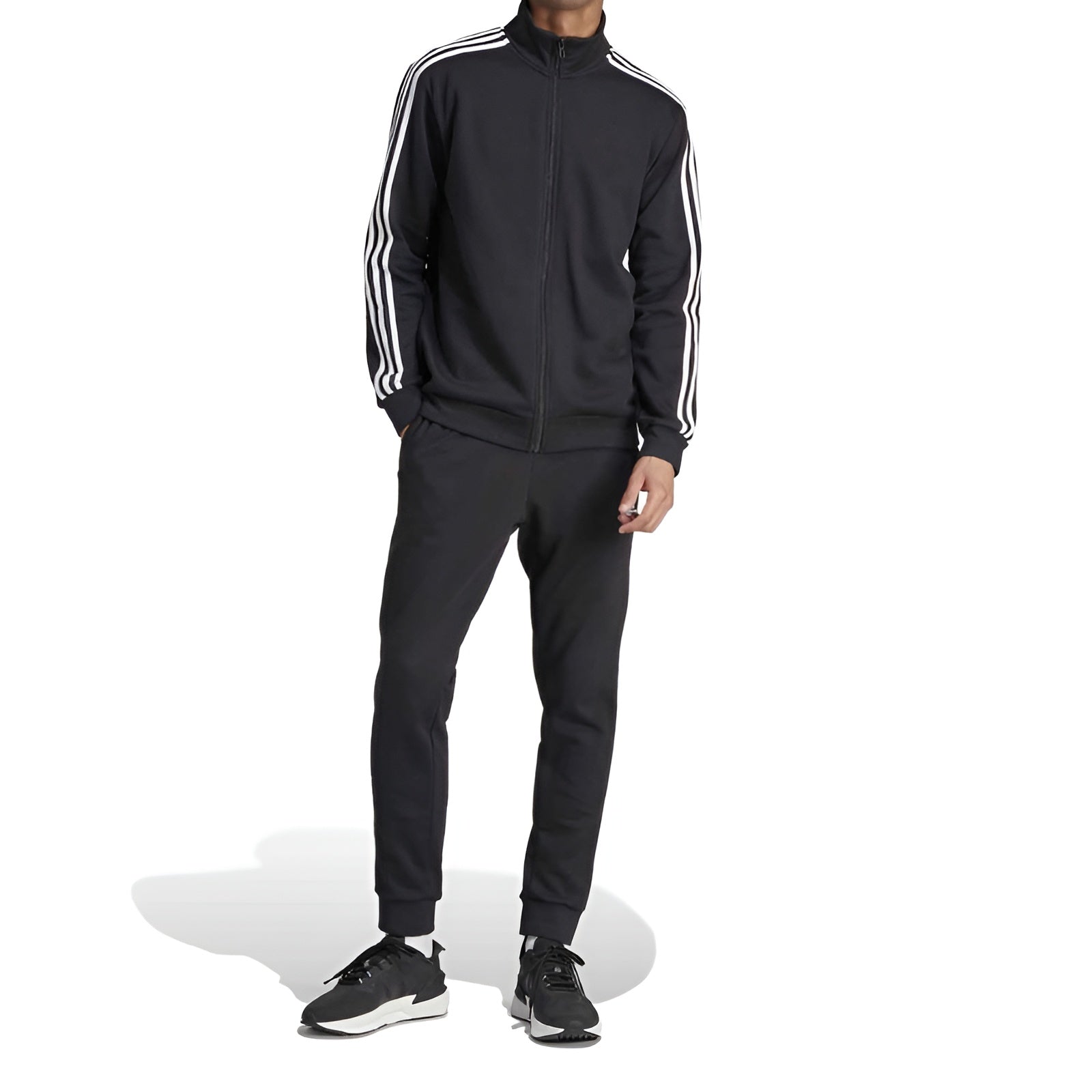 Men's Premium Three-Stripes Full-Sleeve Tracksuit