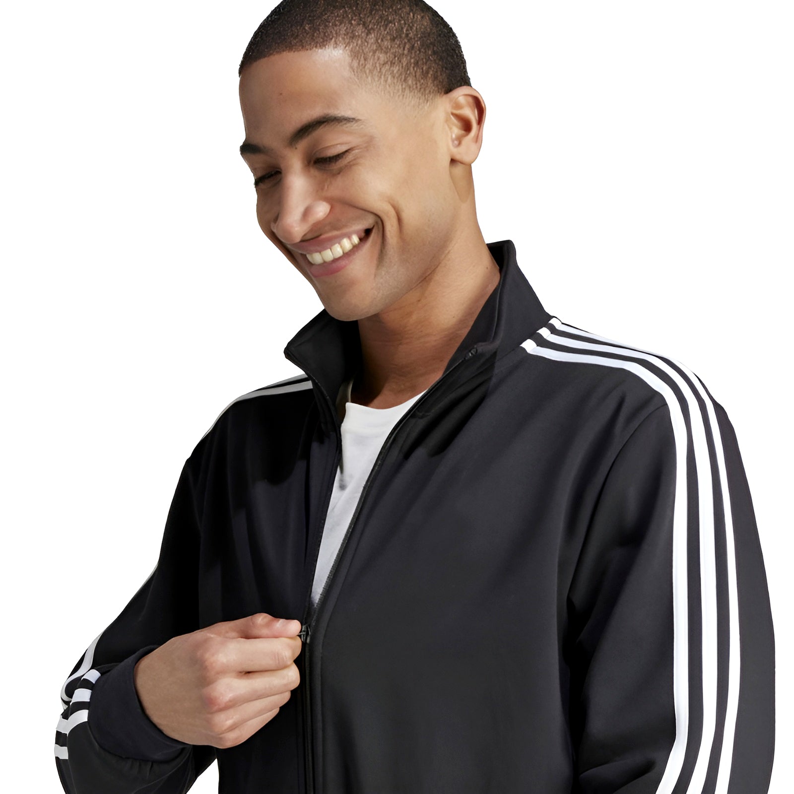 Men's Premium Three-Stripes Full-Sleeve Tracksuit