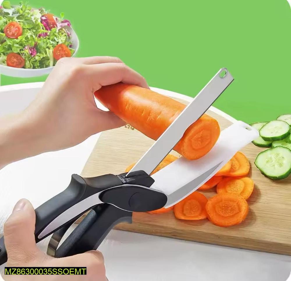 Easy Grip Vegetable Cutting Scissors – Quick & Safe Food Prep Trendy Troves