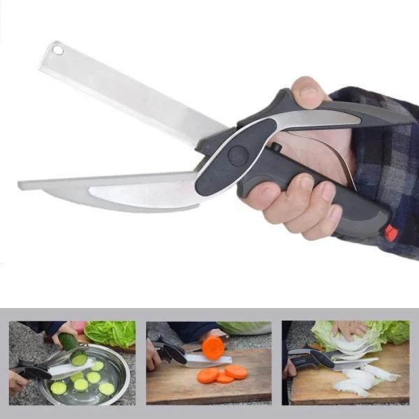 Easy Grip Vegetable Cutting Scissors – Quick & Safe Food Prep Trendy Troves