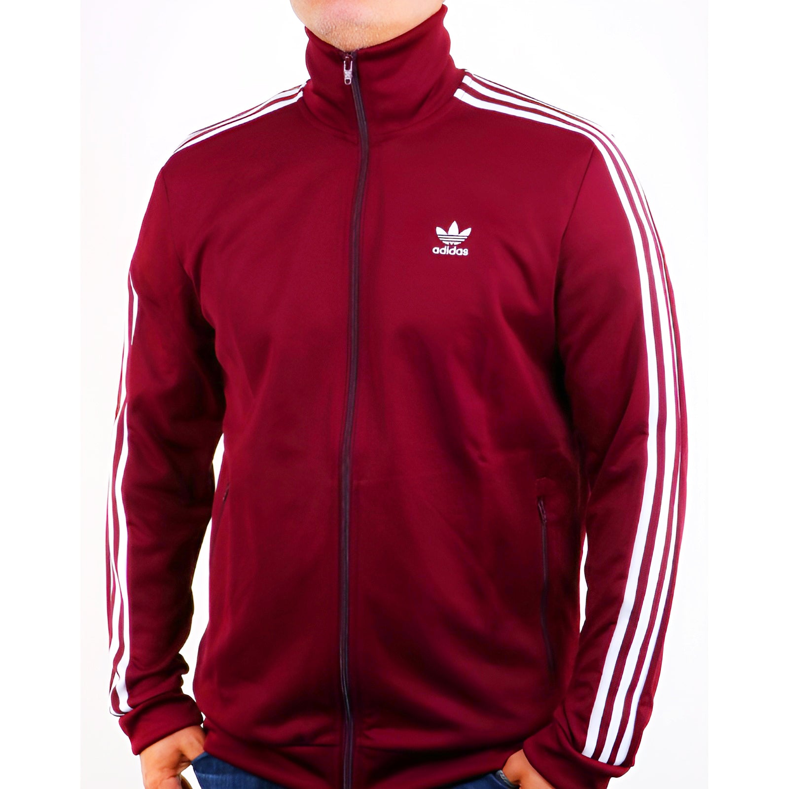 Men's Premium Three-Stripes Full-Sleeve Tracksuit