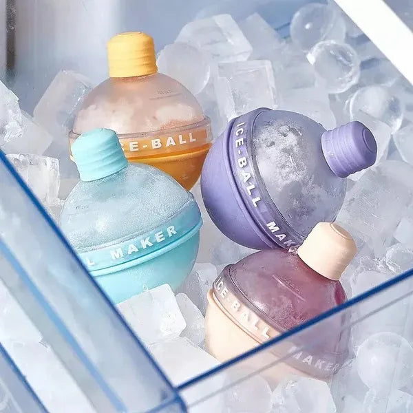 Bulb Ice Cube Hockey Mold | Silicone Ice Ball Maker Tray for Drinks