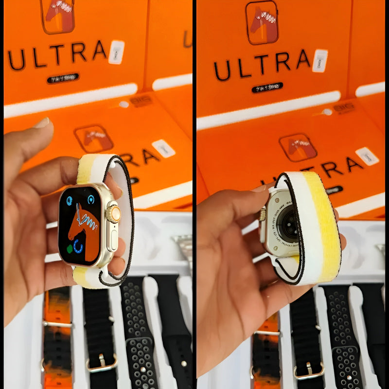 Ultra Smartwatch 2.01" Infinite Display with 7 Versatile Straps Trendy Troves