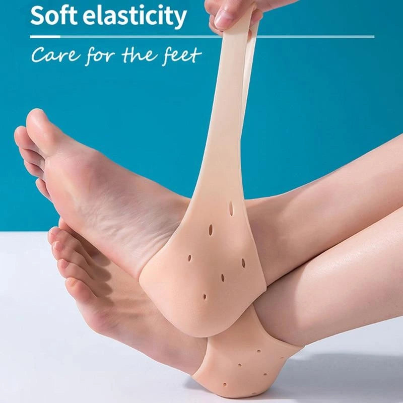 Anti-Crack Silicone Heel Socks for Moisturizing & Pain Relief