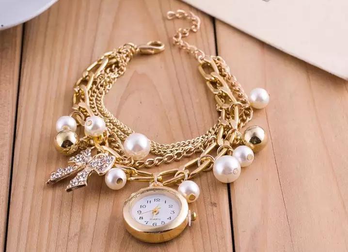 Elegant Pearl Bracelet Luxury Women's Watch – Timeless Style Redefined Trendy Troves