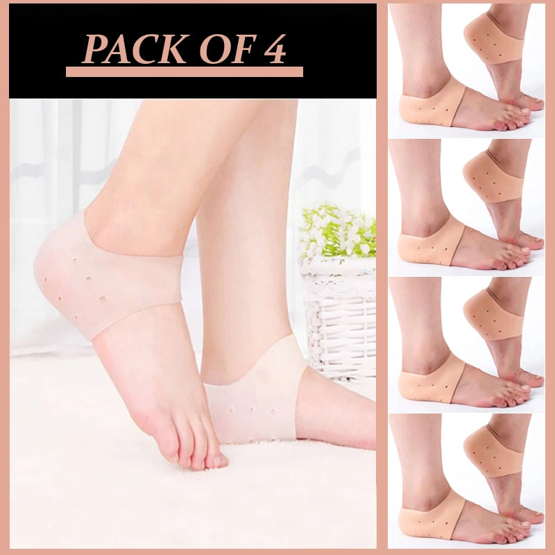 Anti-Crack Silicone Heel Socks for Moisturizing & Pain Relief