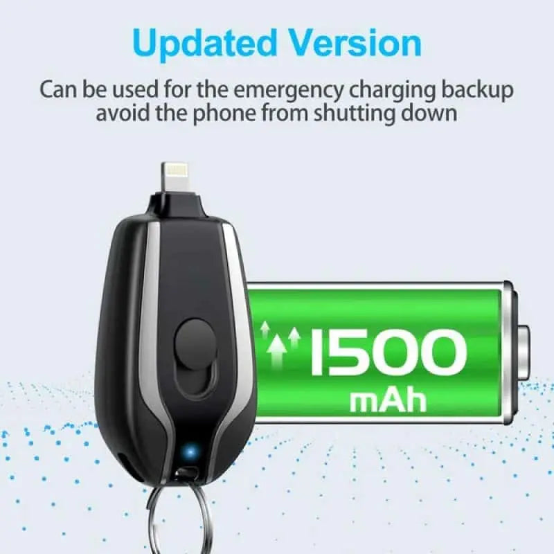 Portable Keychain Power-bank 1500mAh Trendy Troves