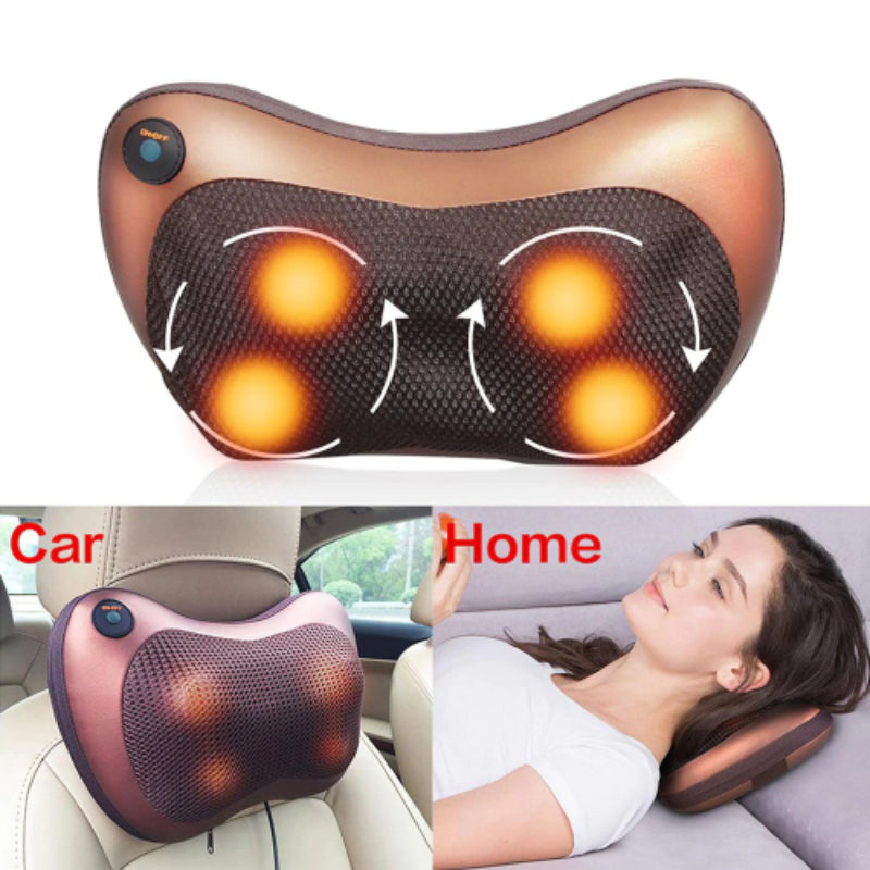 Multi-Function Massage Pillow with Deep-Kneading Heated Massage Nodes Trendy Troves