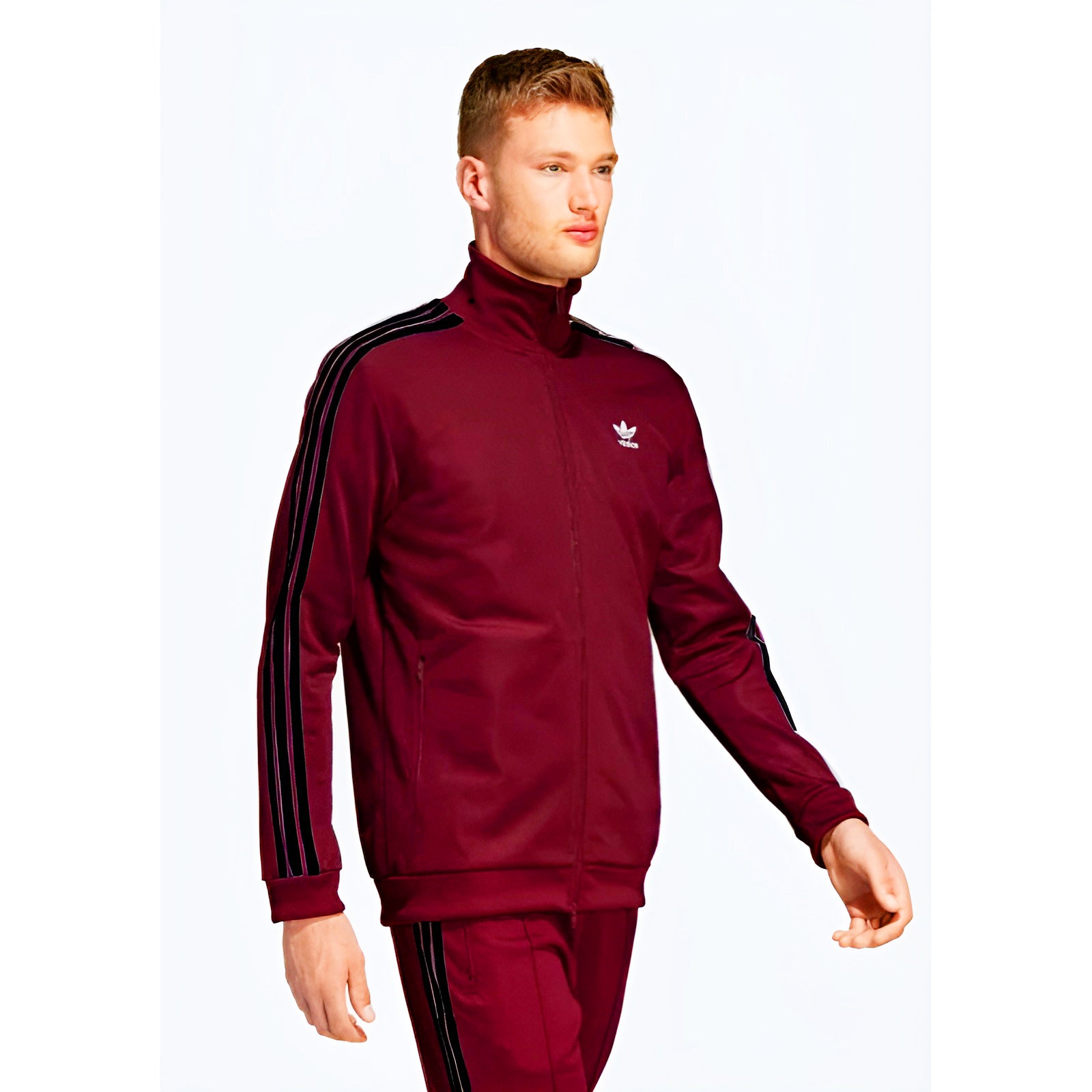 Men's Premium Three-Stripes Full-Sleeve Tracksuit