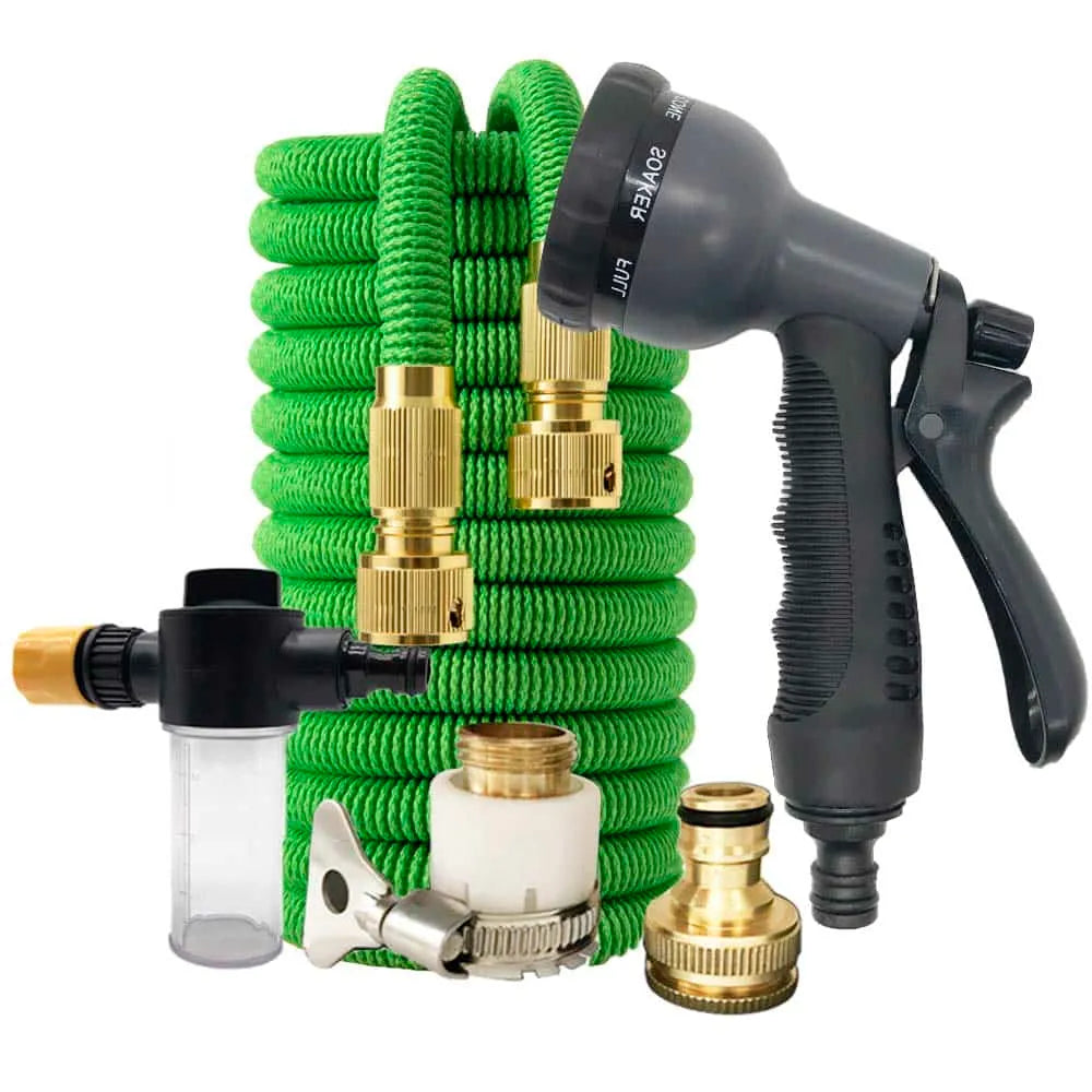 Magic Expandable Hose Pipe with Spray Nozzle – Perfect for Car Washing & Garden Watering